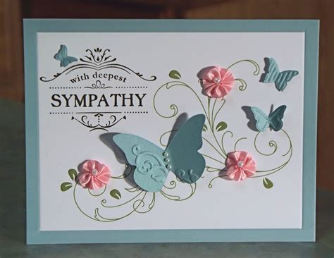 Send your condolences to the person in a difficult time with our free printable. Handmade Sympathy Card Stampin' Up Thanks for Caring