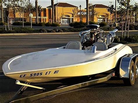 Vintage Hondo V Drive Flat Bottom Drag Boat Racing Cool Boats Flat