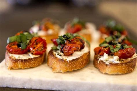 Blend until cheese looks whipped and soft. Goat Cheese and Roasted Tomato Bruschetta in 2020 ...