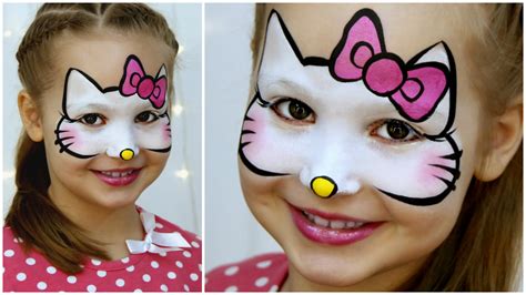 Грим кошки на лице для детей 2 Kartinki Ru