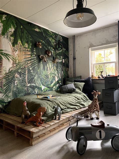 Jungle Plants Elegant Wall Mural Kids Jungle Room Jungle Bedroom