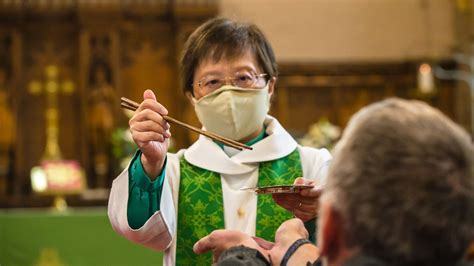 Coronavirus Vicar Uses Chopsticks To Serve Bread In Holy Communion