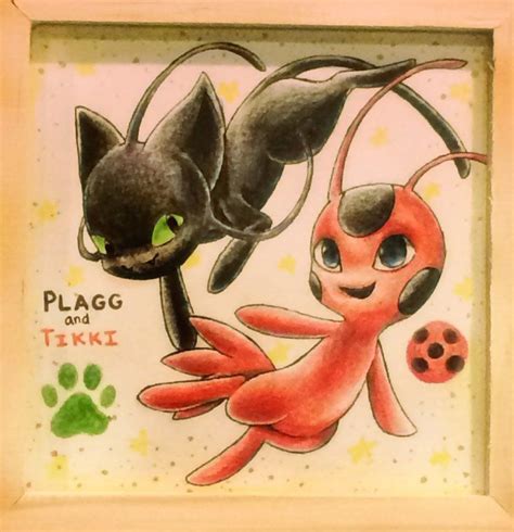 Plagg And Tikki From Miraculous Ladybug And Cat Noir Miraculous