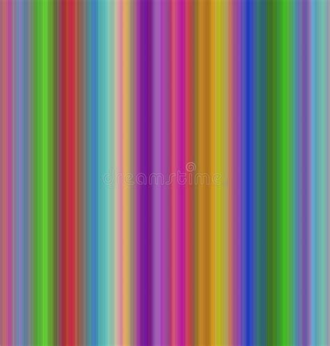 Vertical Rainbow Colored Stripey Pattern Stock Illustration