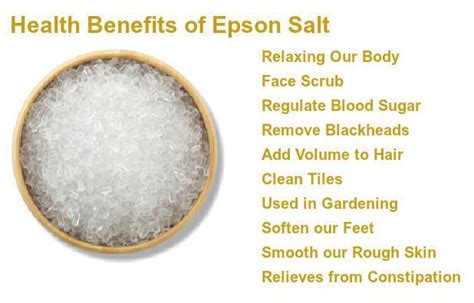 Epson Salt Benefits Health Benefits Of Epsom Salt