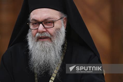 Russian Foreign Minister Sergei Lavrov Meets With Patriarch John X Of