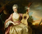 Francis Cotes, R.A. - Portrait of Maria Walpole, Countess Waldegrave ...