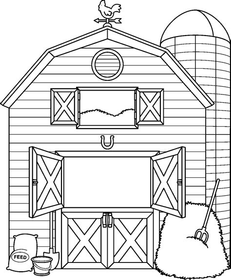 Free Barn Outline Pictures Clipartix