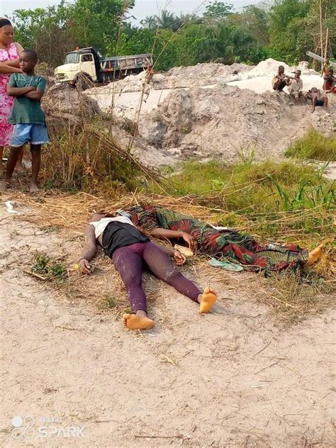 graphic photos of two girls who drowned while swimming at a river in abia state