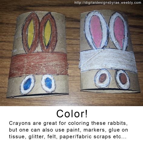Recycled Bunny Rabbit Craft Digital Designs By Rae