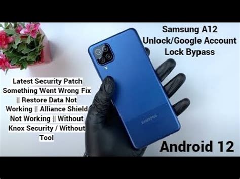 Samsung Galaxy A12 Frp Bypass New Method 2022 SM A125F Android 12