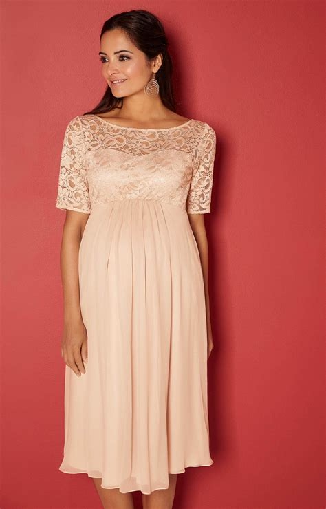 Alaska Maternity Silk Dress In Peach Blush Maternity Wedding Dresses Evening Wear And Party