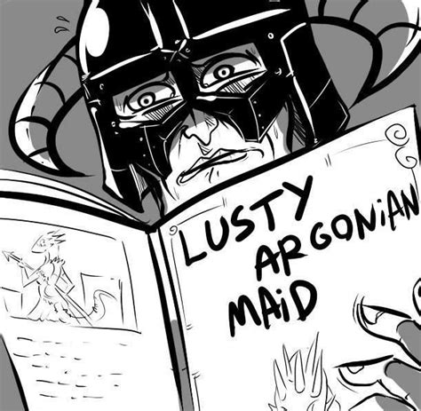 Lusty Argonian Maid Skyrim Meme Illustration Skyrim Skyrim Elder