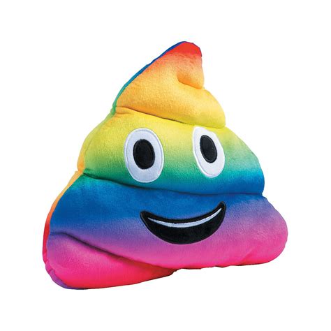 Fun Express Rainbow Poop Poo Plush 11 Inches Plush Figures Stuffed