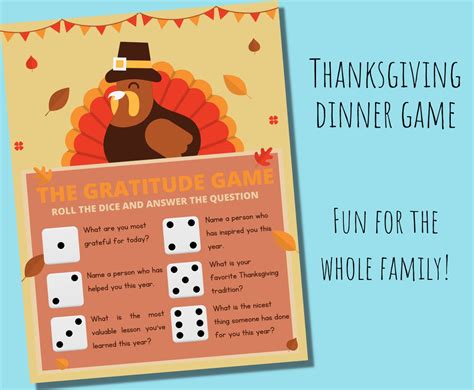 Thanksgiving Games Printable Thanksgiving Game Table Games Etsy
