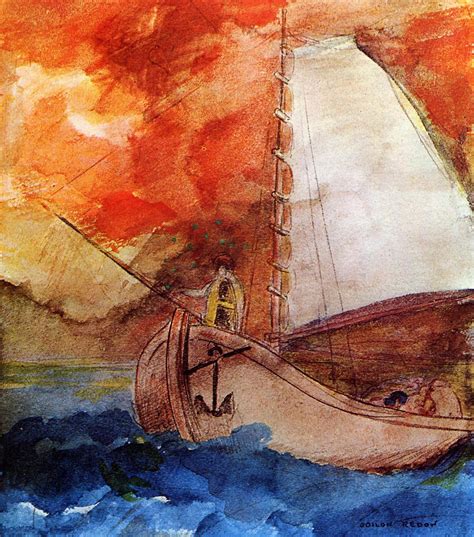 Одилон редон (odilon redon) (268 работ). The Boat - Odilon Redon - WikiArt.org - encyclopedia of ...