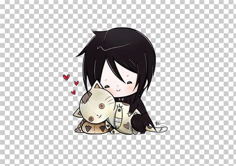 Sebastian Michaelis Ciel Phantomhive Black Butler Chibi Anime Png