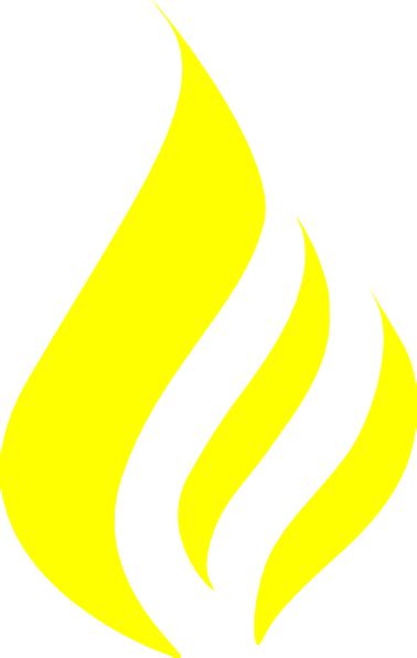 Yellow Flame Clip Art At Vector Clip Art Online Royalty