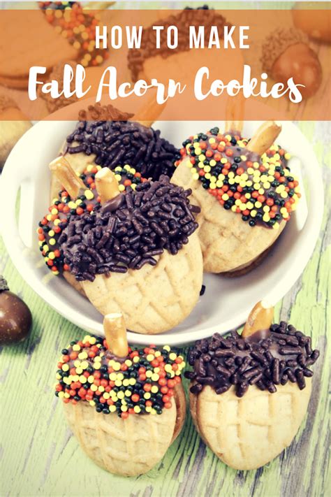 We're making homemade nutter butters…sure you can pick up a package of these favorite peanut butter cookies at the store, but are they soft and warm from your oven? Fall Dessert Recipe: Nutter Butter Acorn Cookies - The Experimental Mommy