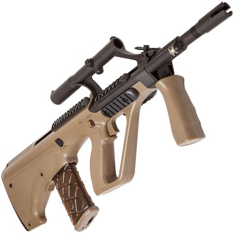 Steyr Aug A1 Compact Electric Airsoft Rifle Tan Camouflageca