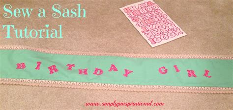 This bride sash reads bride to be, ensuring everyone. Simply Pinspirational: Sew Your Own Sash Tutorial
