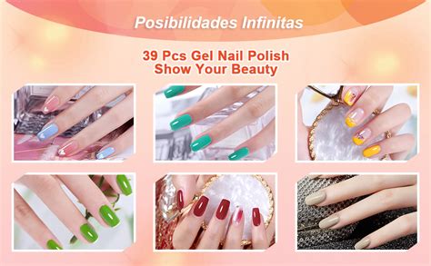 Erarrow Pcs Gel Nail Polish Set Nail Polish Colors Popular Nail Art Colors UV LED Soak