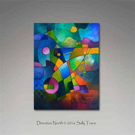 Large Abstract Art Giclée Print On Stretched Canvas From My Original
