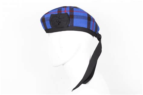 Scottish Glengarry Cap Traditional Military Piper Hat Kilt Cap Clan