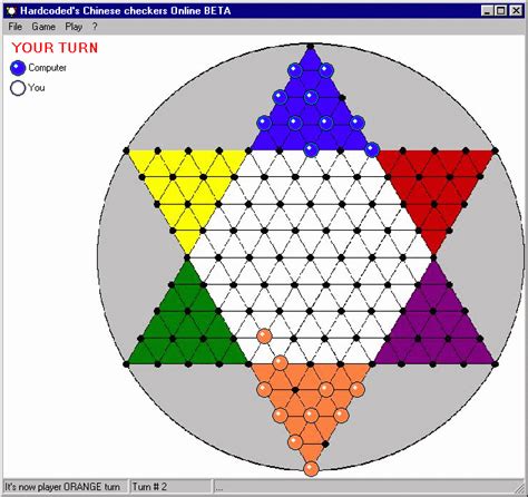 This is the acient game of chinese checkers. Chinese Checkers - Freeware games