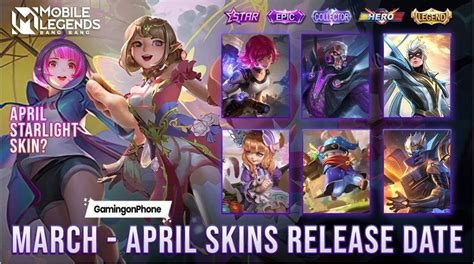 Mobile Legends 5 Upcoming Hero Skins Of March And April 2021