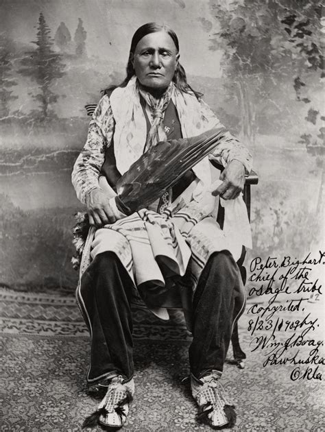 Peter Big Heart Chief Of The Osage Tribe 1909 Indian Tribes Native