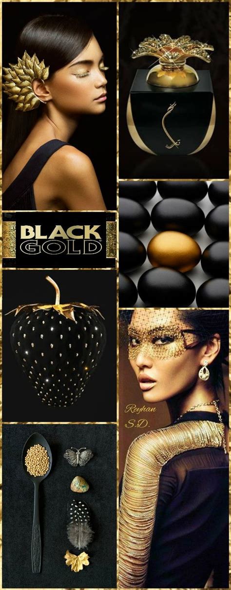 Black And Gold By Reyhan Sd Gold Color Scheme Color Collage