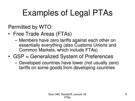 Ppt Lecture 18 Preferential Trading Arrangements And The Nafta