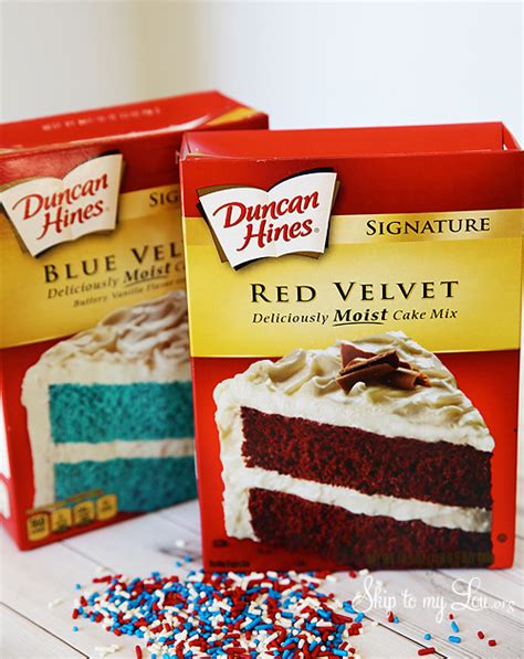 1 pkg duncan hines® red velvet premium cake mix. Last Minute Super Quick Fourth of July Cookies | Skip To My Lou