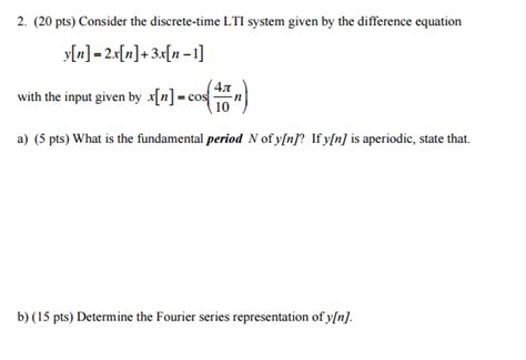 solved consider the discrete time lti system given by the