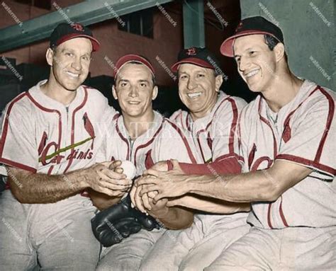 Rv303 Stan Musial Enos Slaughter Cardinals 8x10 11x14 16x20 Colorized