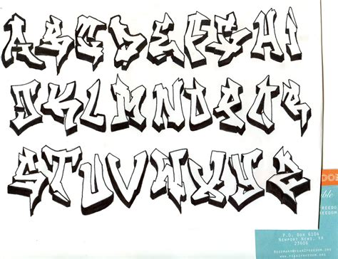 How To Draw Wildstyle Graffiti Letters A Z In 3d G Graffiti Lettering