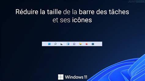 Réduire La Taille De La Barre Des Tâches Et Des Icônes Dans Windows 11
