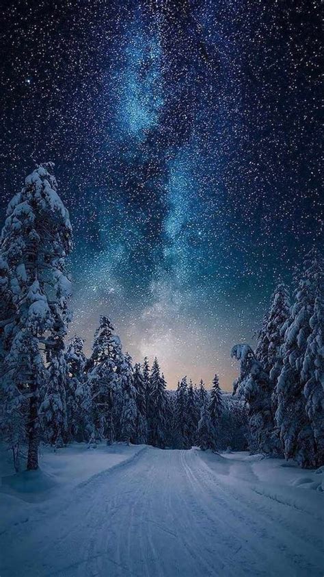 Snow Night Wallpaper