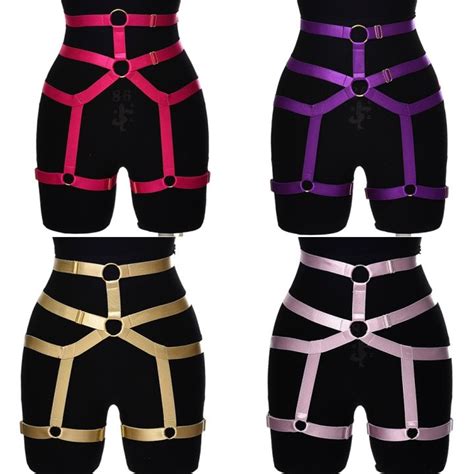 Bondage Leg Harness Gothic High Waist Leg Garter Belt Punk Fetish Sexy Pole Dance Body Harness