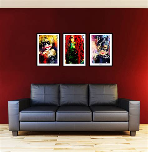 Catwoman Abstract Art Print Archival Quality Etsy
