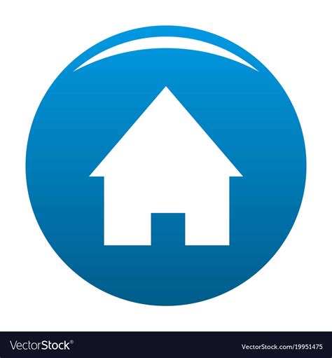 Home Icon Blue Background