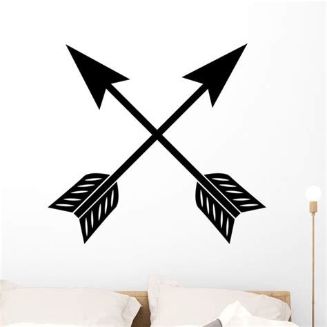 Cowboy Western Crossed Arrows Wall Decal Wallmonkeys Peel And Stick