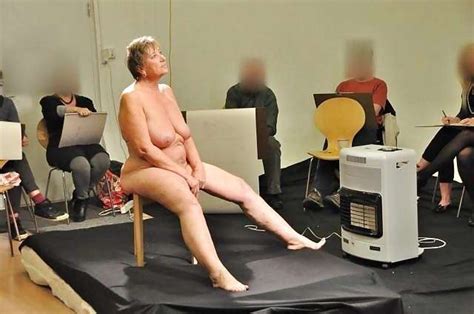 Alluring Granny Gilf Jill Nude Art Model Hot Granny Pussy