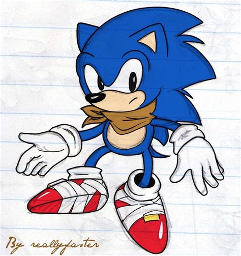 Classic Sonic Boom Ver By Reallyfaster On Deviantart