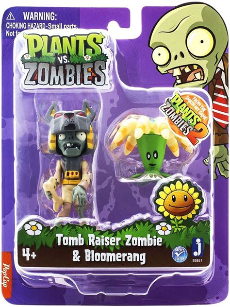 Plants Vs Zombies 2 Tomb Raiser Zombie Boomerang 3 Figure 2 Pack