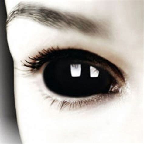 Zombie Black Sclera 22mm Contacts Aesthetic Eyes Demon Eyes Eye Art