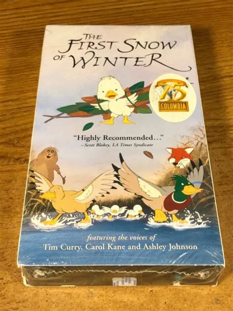 First Snow Of Winter Vhs Vcr Video Tape Sealed Movie Animation 1495