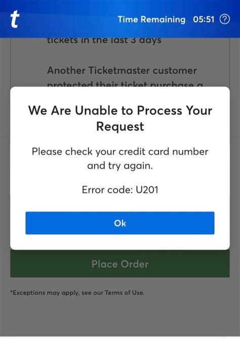 How To Fix Ticketmaster Error Code U201