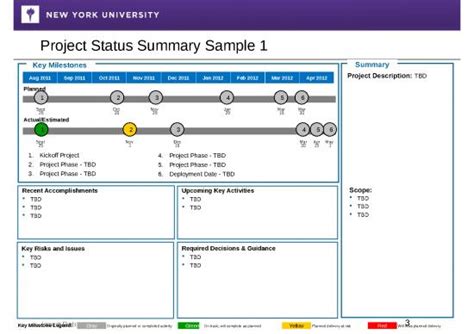 Executive Summary Ppt 71189 13 Pso Project Status Deck